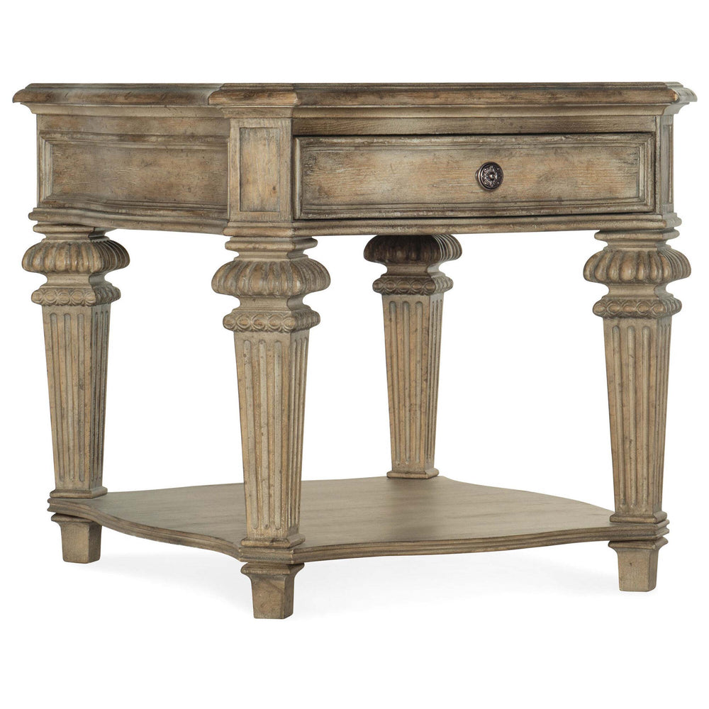 Castella End Table, Antique Slate-Furniture - Accent Tables-High Fashion Home