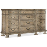 Castella 12 Drawer Dresser, Antique Slate-Furniture - Bedroom-High Fashion Home