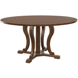 Cashiers Round Drop-Leaf Dining Table, Chestnut
