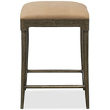 Cashiers Leather Bar & Counter Stool, Vintage Ecru