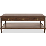 Cashiers Rectangle Cocktail Table, Chestnut