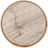 Cashiers Spot Table, Cream Marble/Almond