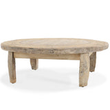 Alta Wheel Coffee Table, Antique White-Furniture - Accent Tables-High Fashion Home