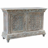 Beth 2 Door Cabinet, Seaside Blue-Furniture - Storage-High Fashion Home