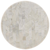 Corrina Round Lamp Table, Gold-Furniture - Accent Tables-High Fashion Home