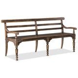 Hill Country Helotes Dining Bench, Saddle Brown-Furniture - Dining-High Fashion Home