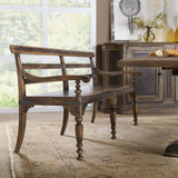 Hill Country Helotes Dining Bench, Saddle Brown-Furniture - Dining-High Fashion Home