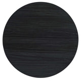 Chapman Shou Sugi Ban Petite Round Dining Table, Charred Black-Furniture - Dining-High Fashion Home