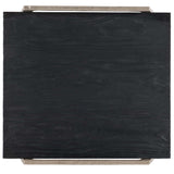 Chapman Shou Sugi Ban End Table, Charred Black-Furniture - Accent Tables-High Fashion Home