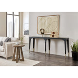 Chapman Shou Sugi Ban Console Table, Charred Black-Furniture - Accent Tables-High Fashion Home