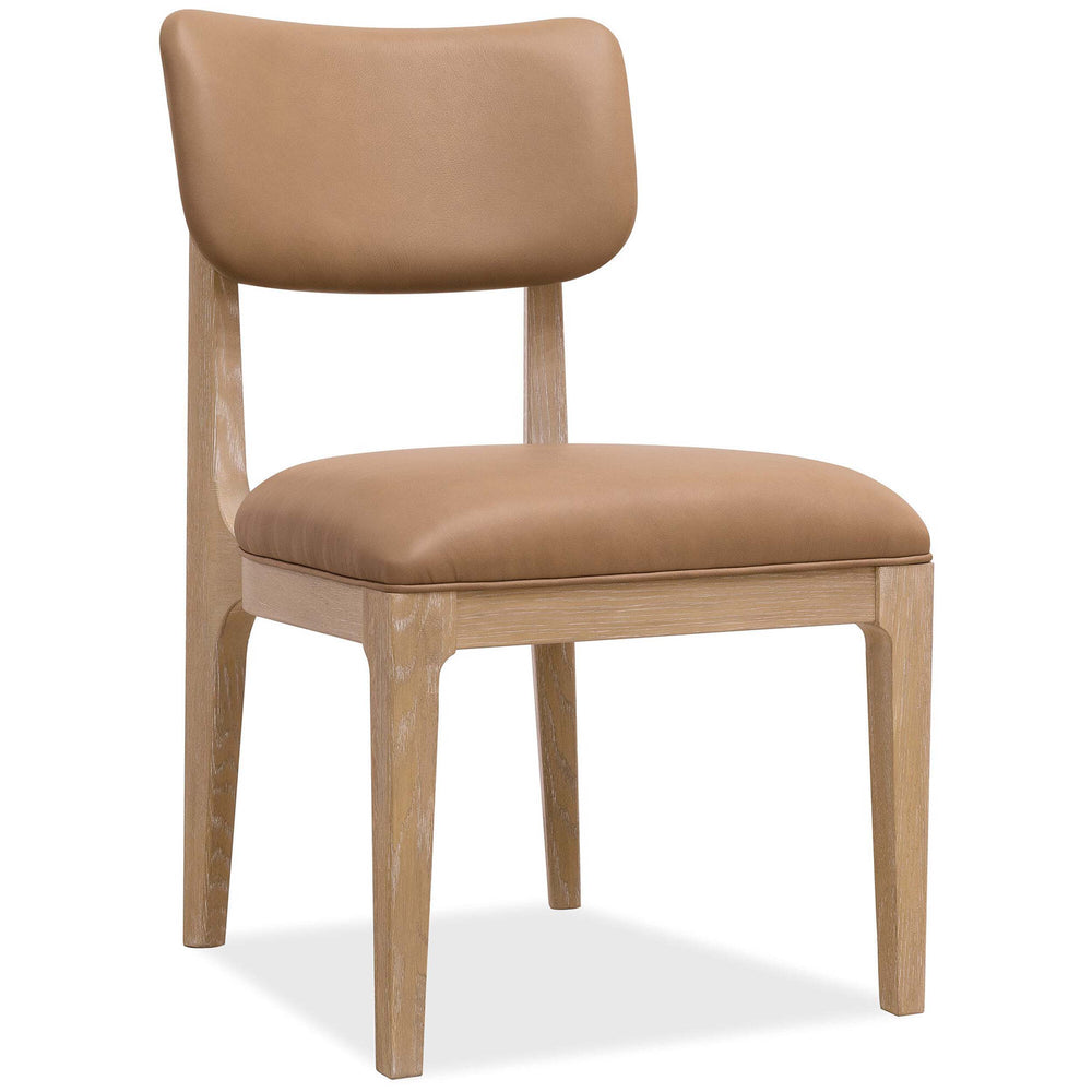 Banyon Bay Leather Side Chair, Toast, Set of 2-Furniture - Chairs-High Fashion Home