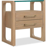 Banyon Bay 2 Drawer Nightstand, Desert Oak