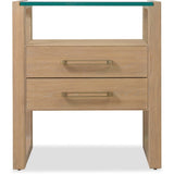 Banyon Bay 2 Drawer Nightstand, Desert Oak