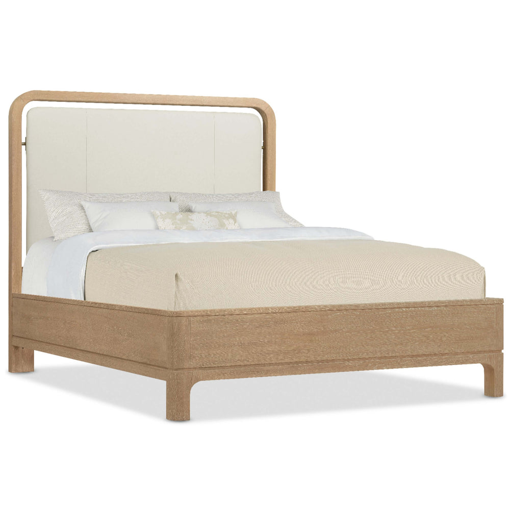 Banyon Bay Leather Panel Bed, Sunbleached