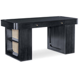 Kenzo Adjustable-Height Desk, Black-Furniture - Office-High Fashion Home