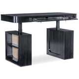 Kenzo Adjustable-Height Desk, Black-Furniture - Office-High Fashion Home