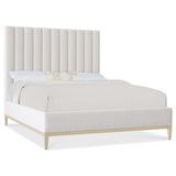 Cascade Upholstered Bed, Wolf Pearl-Furniture - Bedroom-High Fashion Home