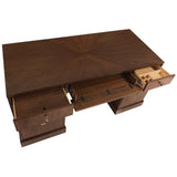 Archives Executive Desk, Walnut-Furniture - Office-High Fashion Home