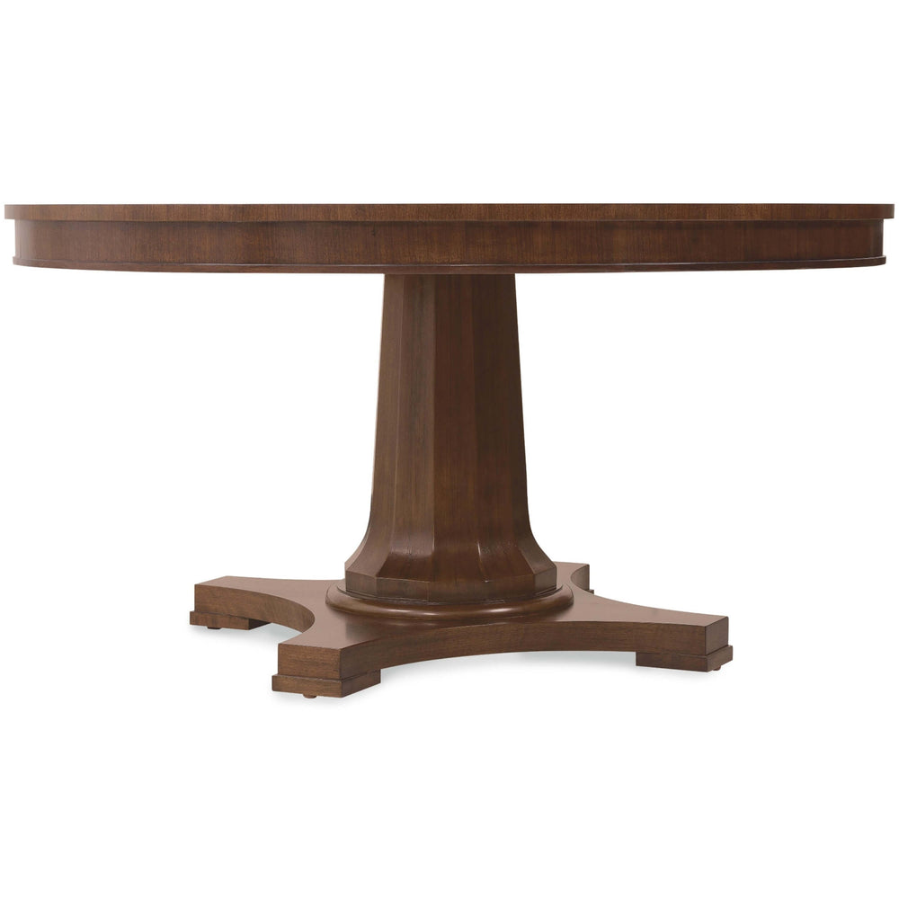 Archives Round Dining Table, Classic Walnut