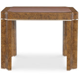Archives Game Table, Mottled Amber-Furniture - Accent Tables-High Fashion Home