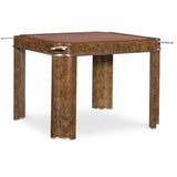 Archives Game Table, Mottled Amber-Furniture - Accent Tables-High Fashion Home