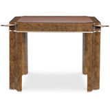 Archives Game Table, Mottled Amber-Furniture - Accent Tables-High Fashion Home