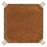 Archives Game Table, Mottled Amber-Furniture - Accent Tables-High Fashion Home