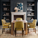 Archives Game Table, Mottled Amber-Furniture - Accent Tables-High Fashion Home