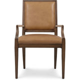Archives Leather Arm Chair, Dark Blonde, Set of 2