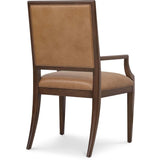 Archives Leather Arm Chair, Dark Blonde, Set of 2