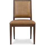 Archives Leather Side Chair, Dark Blonde, Set of 2