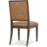 Archives Leather Side Chair, Dark Blonde, Set of 2