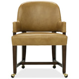 Archives Leather Game Chair, Dark Blond-Furniture - Chairs-High Fashion Home