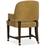 Archives Leather Game Chair, Dark Blond-Furniture - Chairs-High Fashion Home