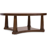 Archives Round Cocktail Table, Classic Walnut