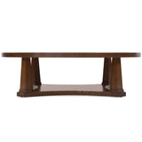 Archives Round Cocktail Table, Classic Walnut