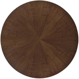 Archives Round Cocktail Table, Classic Walnut