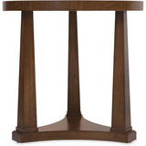 Archives Round End Table, Classic Walnut