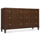 Archives 6 Drawer Dresser, Classic Walnut