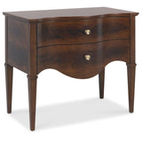 Archives Two-Drawer Nightstand, Walnut-Furniture - Bedroom-High Fashion Home