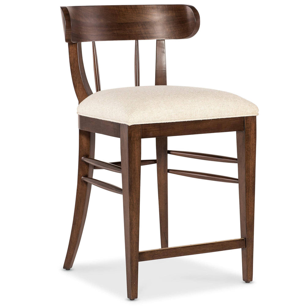 Archives Counter Stool, Walnut-Furniture - Chairs-High Fashion Home