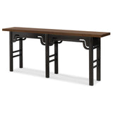 Archives Console Table, Walnut-Furniture - Accent Tables-High Fashion Home