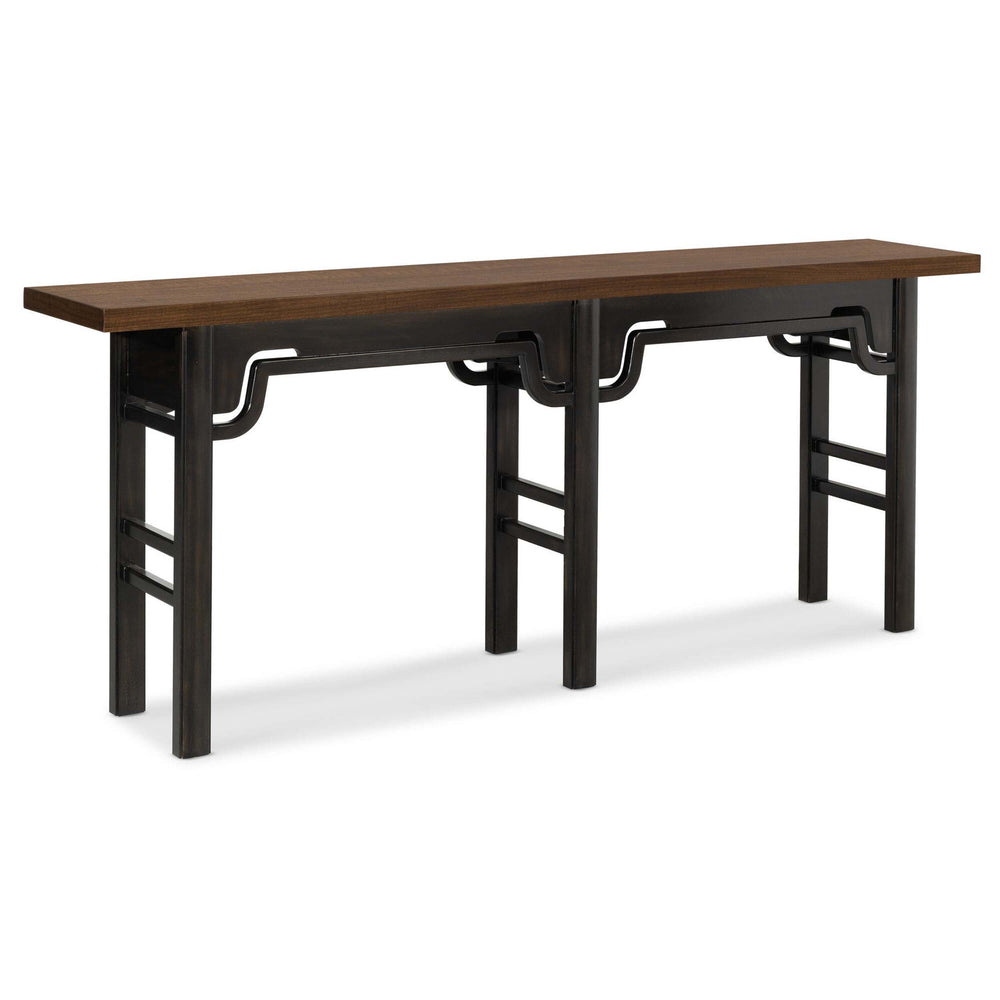 Archives Console Table, Walnut-Furniture - Accent Tables-High Fashion Home