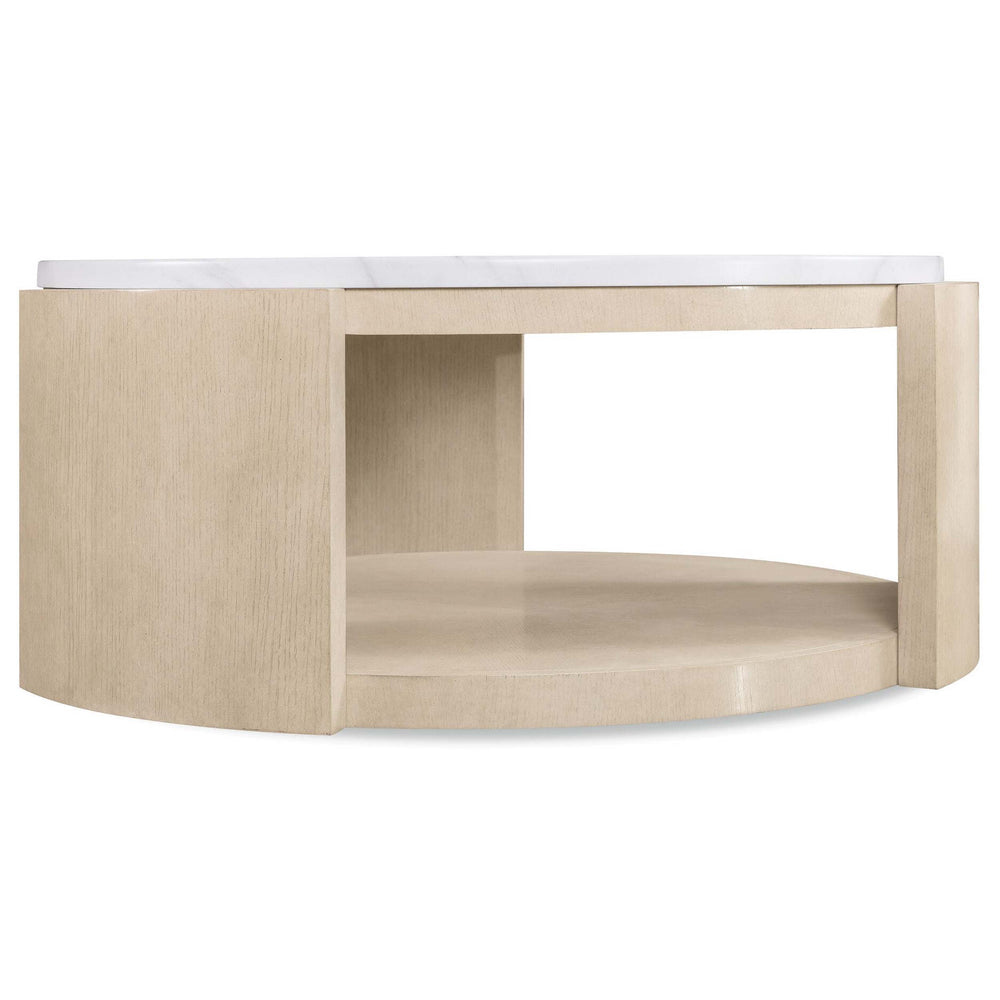 Westwood Round Cocktail Table, Limestone-Furniture - Accent Tables-High Fashion Home