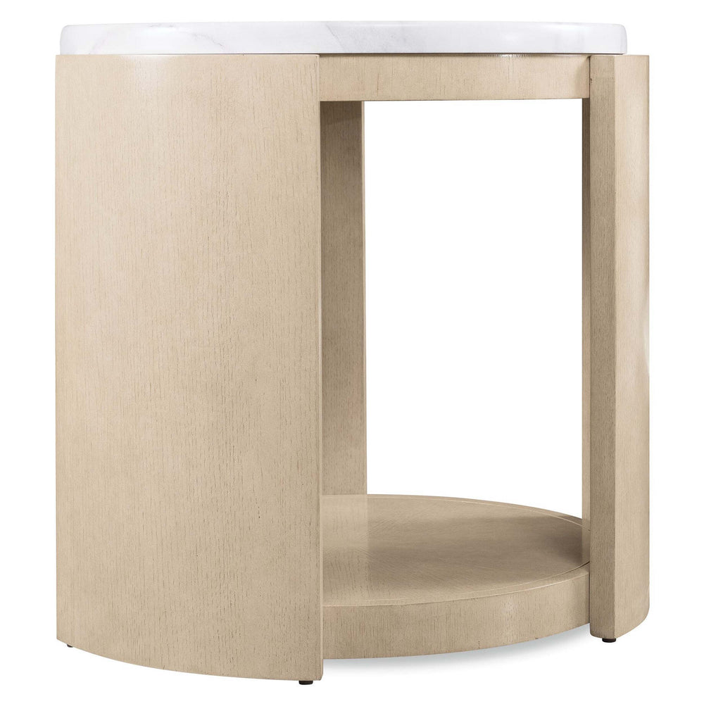 Westwood Round Side Table, Limestone-Furniture - Accent Tables-High Fashion Home