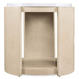 Westwood Round Side Table, Limestone-Furniture - Accent Tables-High Fashion Home