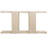 Westwood Stone Top Console Table, Polished Limestone