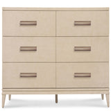 Westwood 6 Drawer Dresser, Polished Limestone