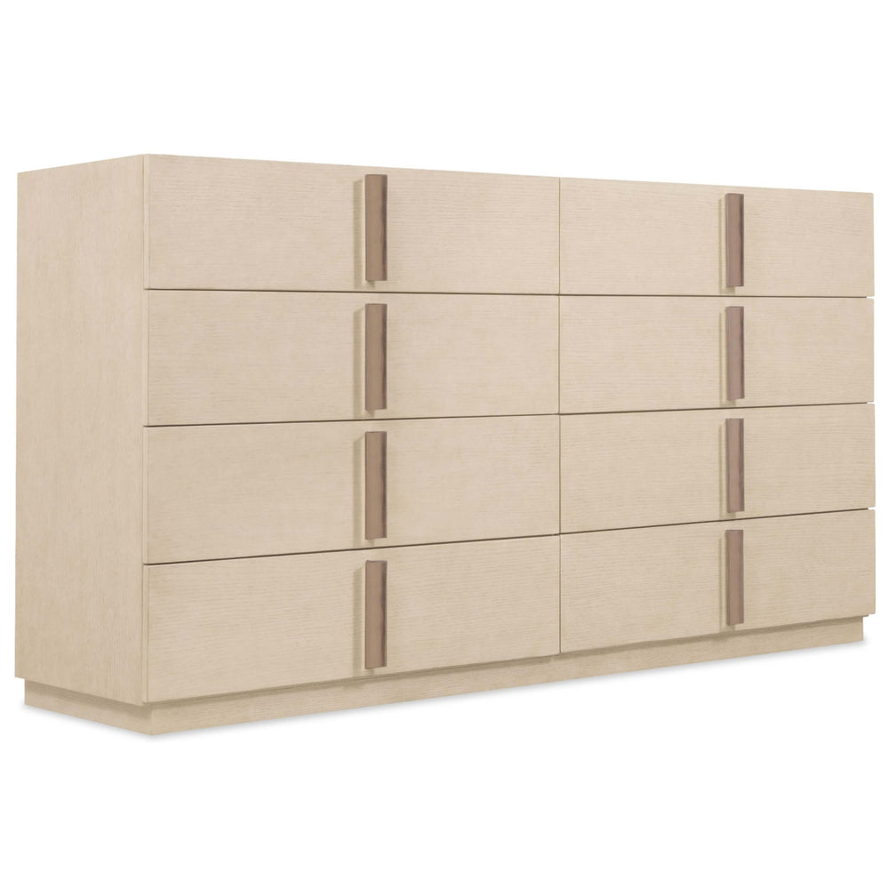 Westwood 8 Drawer Dresser, Polished Limestone