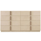 Westwood 8 Drawer Dresser, Polished Limestone